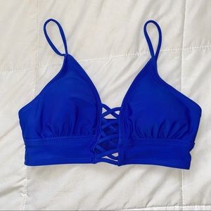 Blue swim top